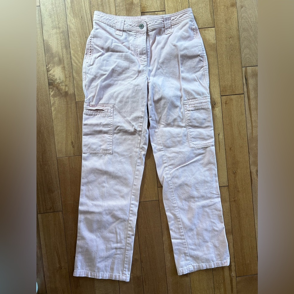 Christopher & Banks Pale Pink Carpenter Pants